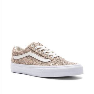 vans chunky glitter old skool womens shoes